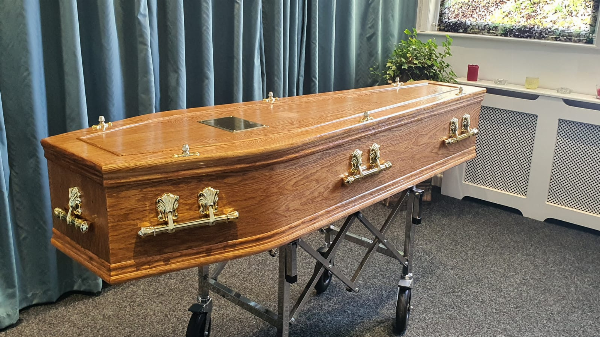 A selection of coffins