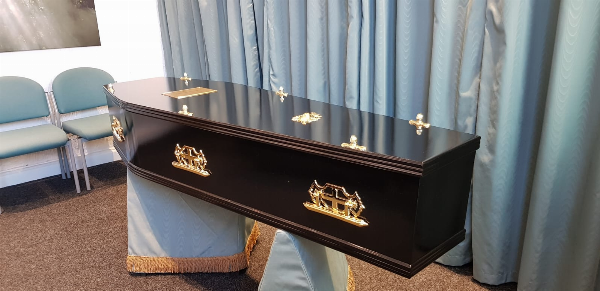 A selection of coffins